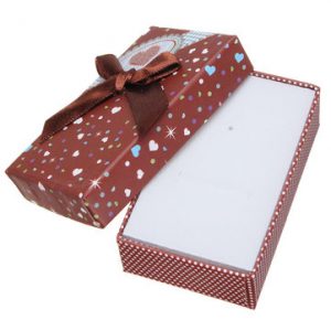 Mixed Color Ribbon Bowknot Jewelry Packaging Box