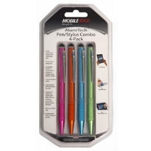 Mobile Edge AlumiTech Stylus Pen - Aluminum Barrel Twist-Open Ballpoin