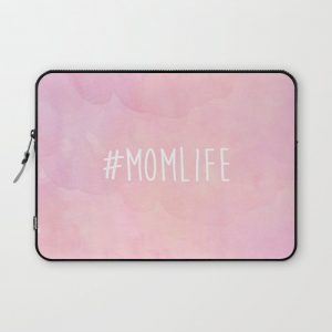 #Momlife - Pink Computer Cover by A Little Leafy - Laptop Sleeve - 13"