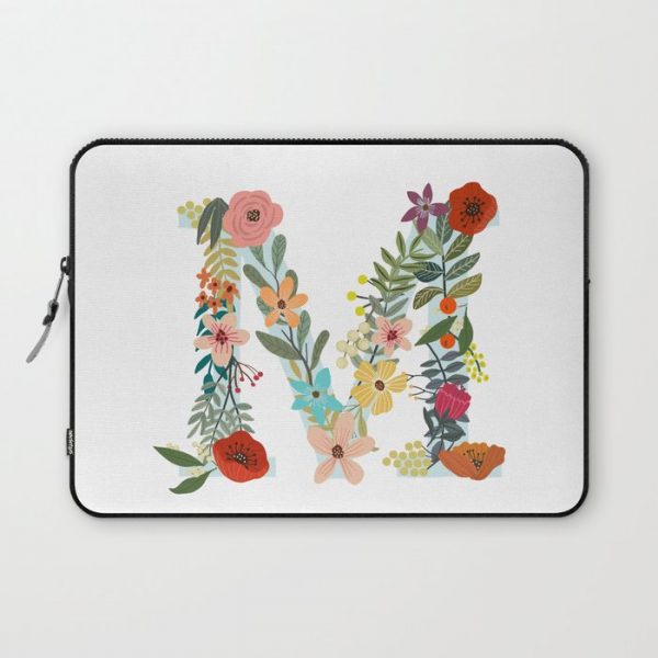 Monogram Letter M Computer Cover by Mia Charro - Laptop Sleeve - 13"