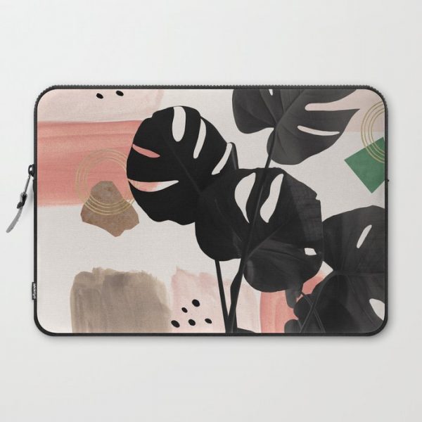 Monstera Summer Glam #2 #tropical #decor #art #society6 Computer Cover by Anita's & Bella's Art - Laptop Sleeve - 15"