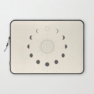 Moon Phases Light Computer Cover by Nayla Smith - Laptop Sleeve - 13"