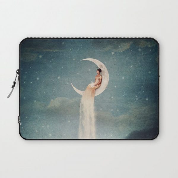 Moon River Lady Computer Cover by Paula Belle Flores - Laptop Sleeve - 13"