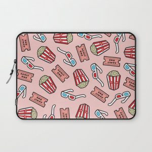 Movie Pattern in Pastel Pink Computer Cover by evannave - Laptop Sleeve - 13"