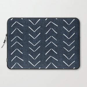 Mud Cloth Big Arrows in Navy Computer Cover by Becky Bailey - Laptop Sleeve - 15"