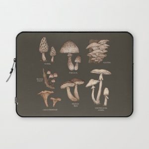 Mushrooms Computer Cover by Jessica Roux - Laptop Sleeve - 13"