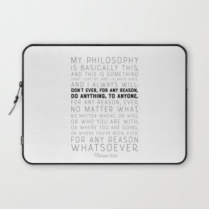 My Philosophy is Basically This - The Office - Funny Quote Computer Cover by Graphic Bicycle - Laptop Sleeve - 13"