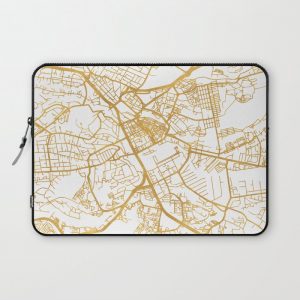 NAIROBI KENYA CITY STREET MAP ART Computer Cover by deificus Art - Laptop Sleeve - 13"