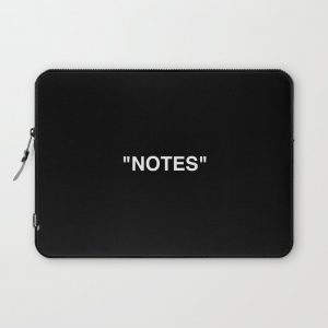 "NOTES" Computer Cover by EM - Showmetype - Laptop Sleeve - 13"