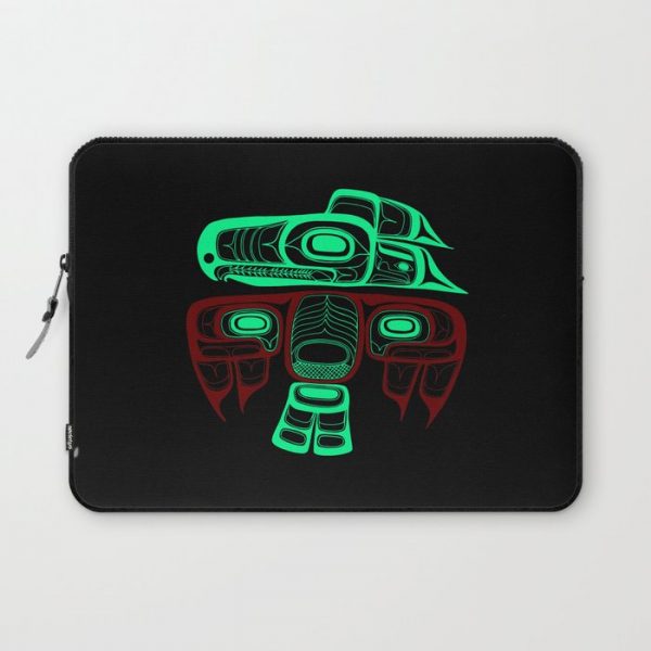 Native American style Tlingit Thunderbird Computer Cover by aapshop - Laptop Sleeve - 13"