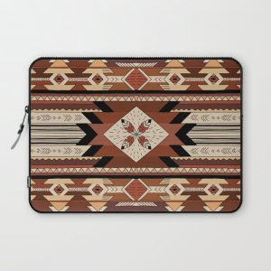 Native feather Computer Cover by Flor de Pampi - Laptop Sleeve - 13"