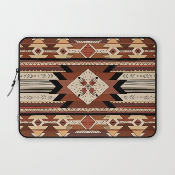 Native feather Computer Cover by Flor de Pampi - Laptop Sleeve - 13"