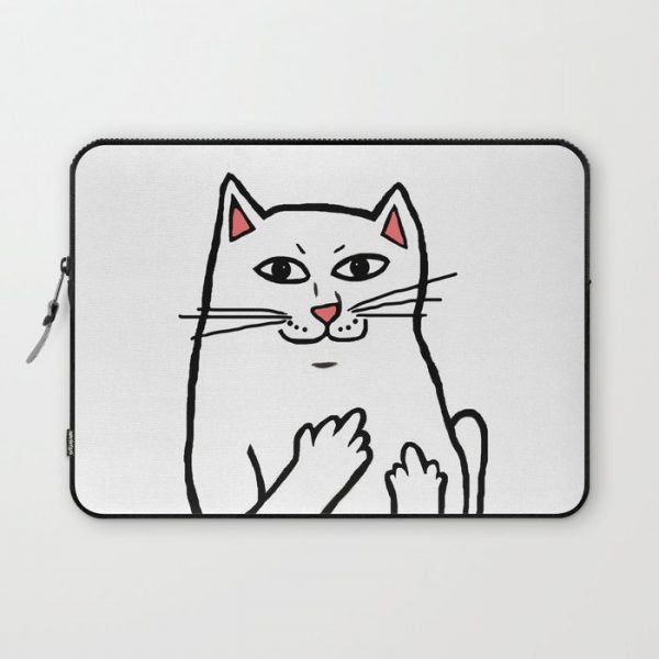 Naughty Cat Computer Cover by Frankie Cat - Laptop Sleeve - 13"