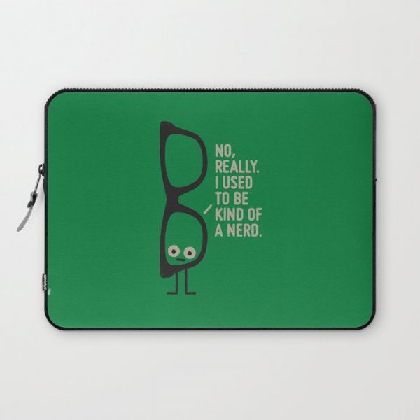 Nerd Is the New Black Computer Cover by David Olenick - Laptop Sleeve - 13"