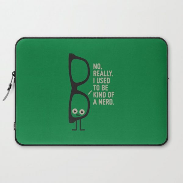 Nerd Is the New Black Computer Cover by David Olenick - Laptop Sleeve - 15"