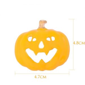 New Fashion Halloween Pumpkin Brooch Collar Pin Clothes Accessory Scarf Buckle Charm Jewelry Nice Holiday for Women Lady Party Gift