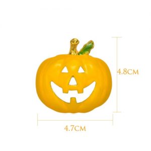 New Fashion Halloween Pumpkin Brooch Collar Pin Clothes Accessory Scarf Buckle Charm Jewelry Nice Holiday for Women Lady Party Gift