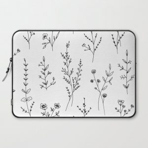 New Wildflowers Computer Cover by Anis Illustration @anisillustration - Laptop Sleeve - 15"