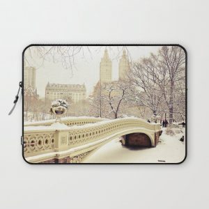 New York City Snow Wonderland Computer Cover by Vivienne Gucwa - Laptop Sleeve - 13"