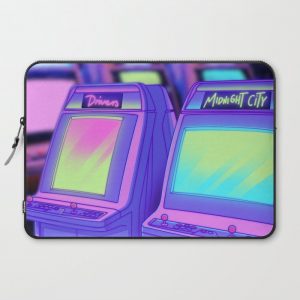 Night City Arcades Laptop Cover by SURUDENISE - Laptop Sleeve - 15"