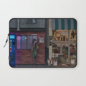 Nightshift Computer Cover by Kelsey Smith - Laptop Sleeve - 13"