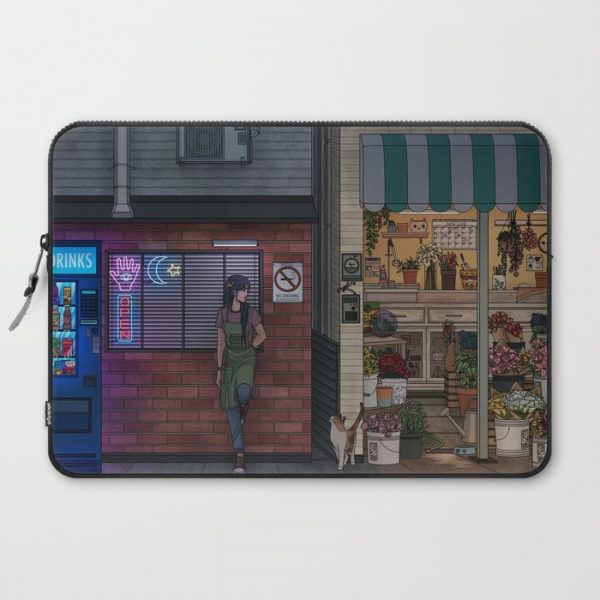 Nightshift Computer Cover by Kelsey Smith - Laptop Sleeve - 15"