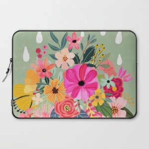 No rain, no flowers Computer Cover by Mia Charro - Laptop Sleeve - 15"