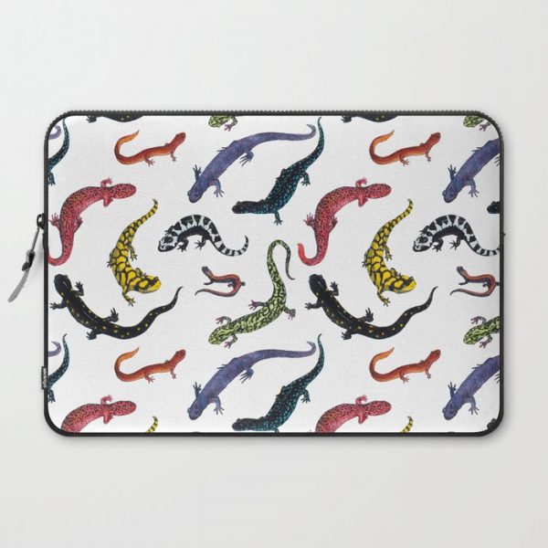 Northeastern Salamanders Computer Cover by Blue-spotted Brushstrokes - Laptop Sleeve - 15"