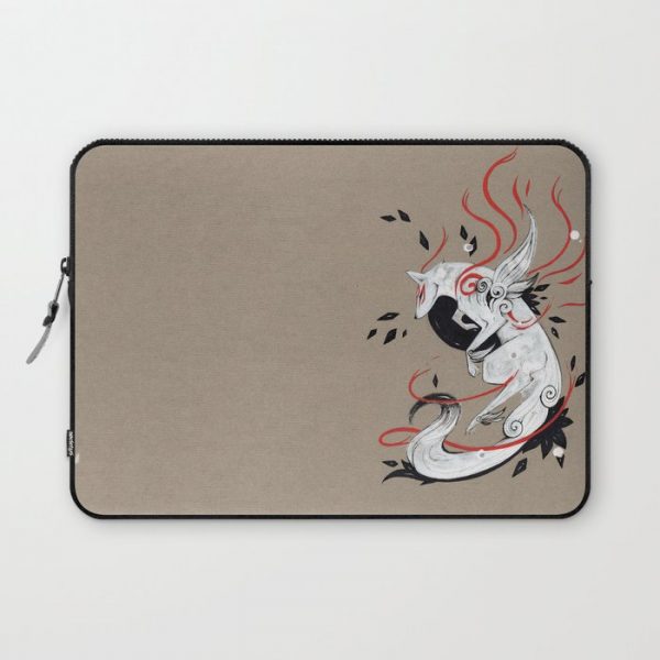 OKAMI RIBBONS Computer Cover by Rubis Firenos - Laptop Sleeve - 13"