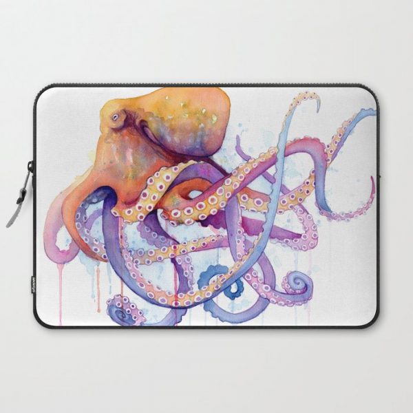 Octopus II Computer Cover by Sam Nagel - Laptop Sleeve - 15"