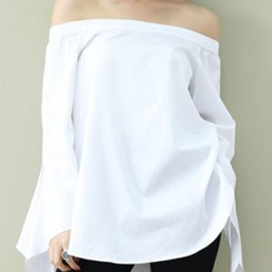 Off Shoulder Casual Long Sleeve Blouse