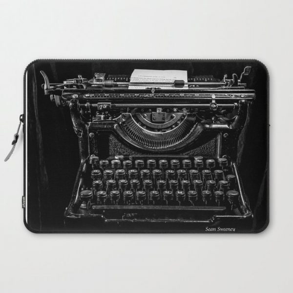 Old Typewriter Computer Cover by ShootFirstNYC - Laptop Sleeve - 15"