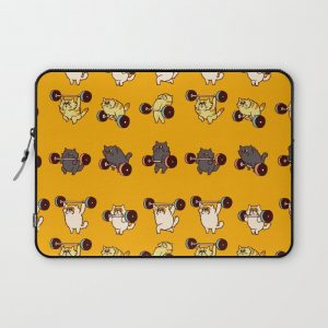 Olympic Lifting Cat Computer Cover by Huebucket - Laptop Sleeve - 13"