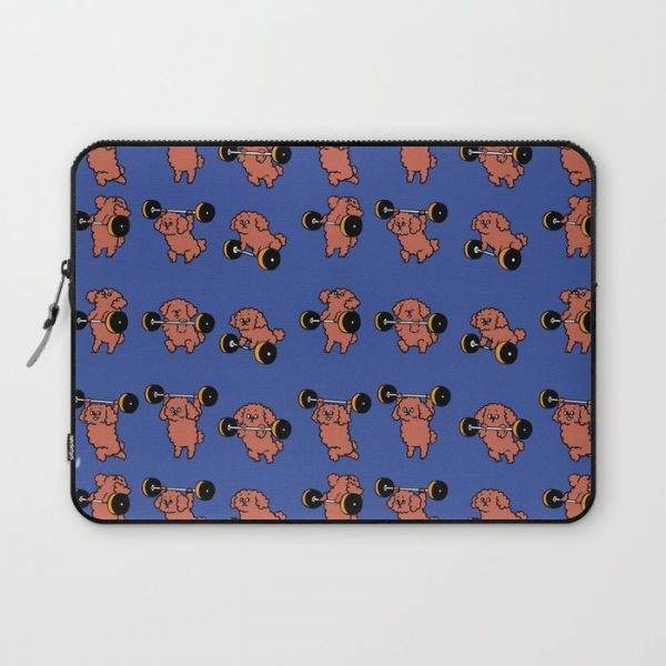 Olympic Lifting Poodle Computer Cover by Huebucket - Laptop Sleeve - 13"