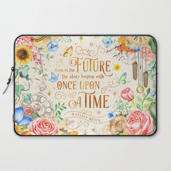 Once Upon a Time Computer Cover by Stella Bookish Art - Laptop Sleeve - 15"