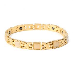 Opals Health Bracelet Magnetic Therapy Bracelet 18K Gold Wristband Bracelet