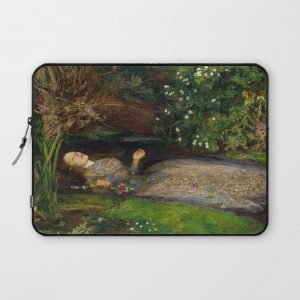 Ophelia from Hamlet Oil Painting by Sir John Everett Millais Computer Cover by PodArtist - Laptop Sleeve - 13"