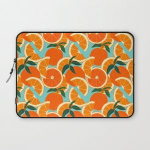 Orange Harvest - Blue Computer Cover by Leanne Simpson - Laptop Sleeve - 13"