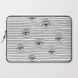 PEEPING TOM [BLK & WHT] Computer Cover by Wesley Bird - Laptop Sleeve - 15"