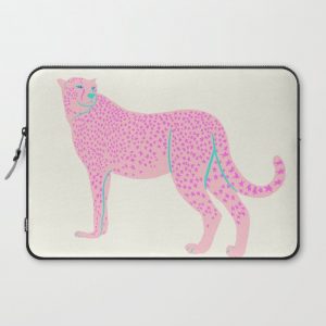 PINK STAR CHEETAH Computer Cover by whatalife_studio - Laptop Sleeve - 15"