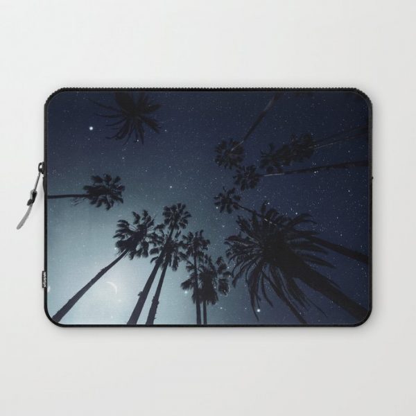 Palm Trees, Night Sky, Stars, Moon Computer Cover by va103 - Laptop Sleeve - 13"