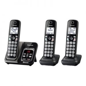 Panasonic KX-TGD563M Link2Cell KX-TGD563 - Cordless phone - answering system - Bluetooth interface with caller ID/call waiting - DECT 6.0 - metallic b