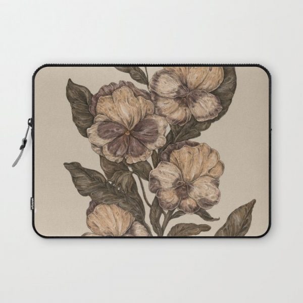 Pansy Computer Cover by Jessica Roux - Laptop Sleeve - 13"