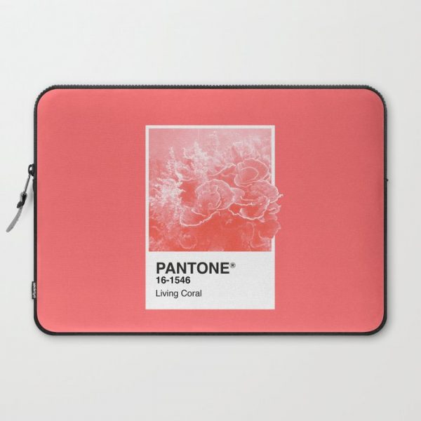 Pantone Series - Living Coral Computer Cover by maines - Laptop Sleeve - 15"