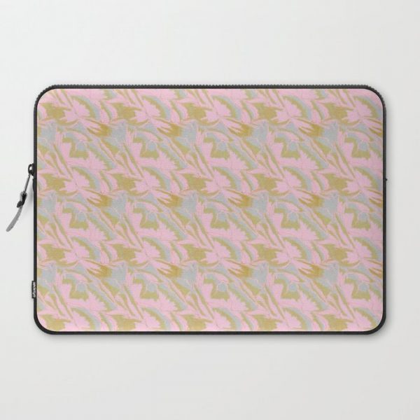 Parrot tulips in pink Computer Cover by Lorimchugh - Laptop Sleeve - 15"