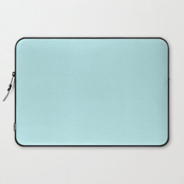 Pastel Turquoise Blue Computer Cover by Beautiful Homes - Laptop Sleeve - 15"