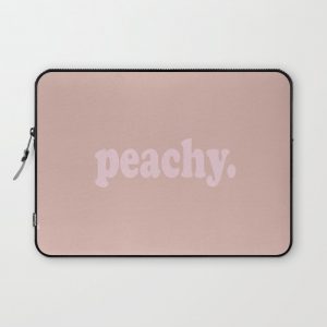 Peachy Computer Cover by Honeymoon Hotel - Laptop Sleeve - 13"