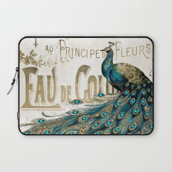 Peacock Jewels Computer Cover by MindyDidIt. - Laptop Sleeve - 13"