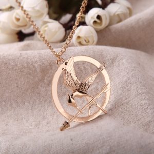 Personalized Vintage Retro Punk Style Hunger Games Bird Pendant Collar Necklace Jewelry Accessory