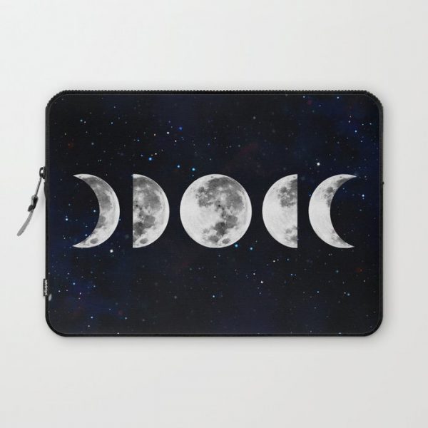 Phases of the Moon Galaxy Computer Cover by Julie Erin Designs - Laptop Sleeve - 13"